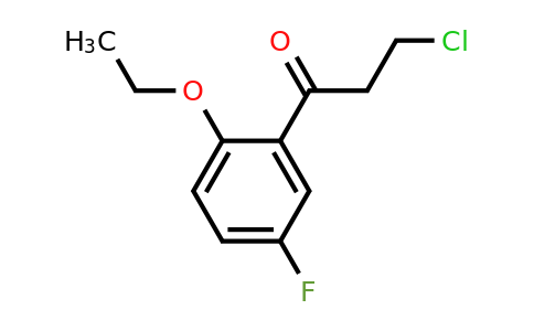 1368079-69-9 | 3-Chloro-1-(2-ethoxy-5-fluorophenyl)propan-1-one