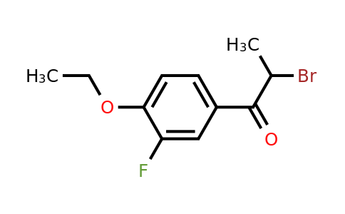 1368447-99-7 | 2-Bromo-1-(4-ethoxy-3-fluorophenyl)propan-1-one