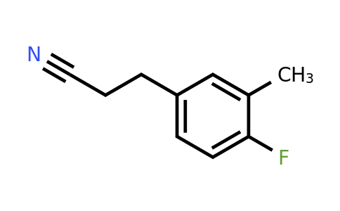 1368663-50-6 | 4-Fluoro-3-methylphenylpropanenitrile
