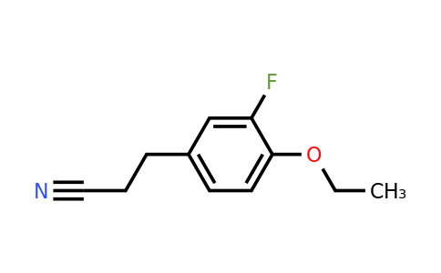 1368897-91-9 | 4-Ethoxy-3-fluorophenylpropanenitrile