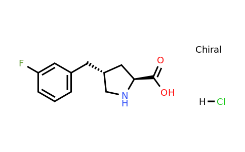 1373512-33-4 | (2S,4R)-4-(3-Fluorobenzyl)pyrrolidine-2-carboxylic acid hydrochloride