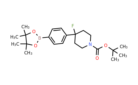 1374342-20-7 | tert-Butyl 4-fluoro-4-[4-(tetramethyl-1,3,2-dioxaborolan-2-yl)phenyl]piperidine-1-carboxylate