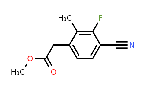 1374358-33-4 | Methyl 4-cyano-3-fluoro-2-methylphenylacetate