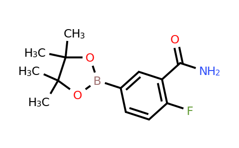 1374508-59-4 | 2-fluoro-5-(tetramethyl-1,3,2-dioxaborolan-2-yl)benzamide