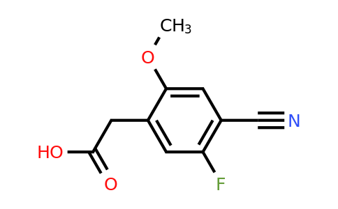 1374573-72-4 | 4-Cyano-5-fluoro-2-methoxyphenylacetic acid
