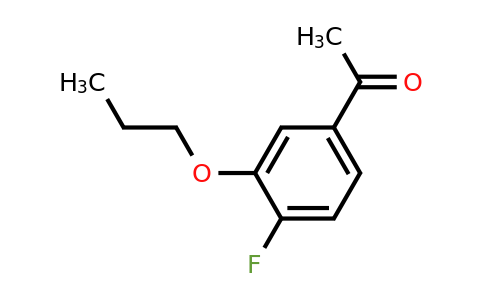 1378521-10-8 | 1-(4-Fluoro-3-propoxyphenyl)ethanone