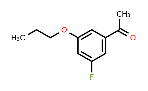 1378697-35-8 | 1-(3-Fluoro-5-propoxyphenyl)ethanone