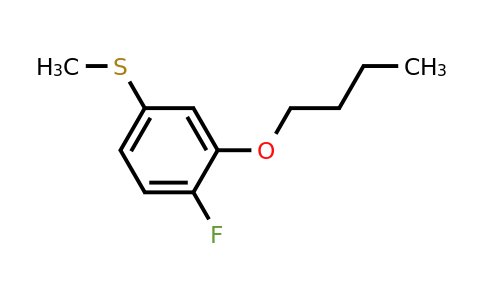 1378873-93-8 | (3-Butoxy-4-fluorophenyl)(methyl)sulfane