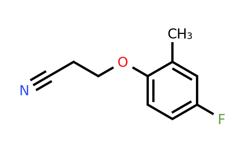 1379029-46-5 | 3-(4-Fluoro-2-methylphenoxy)propanenitrile