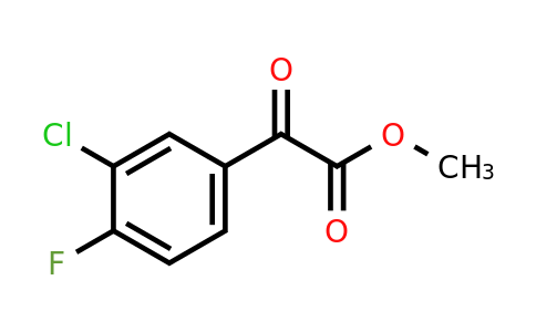 1379313-96-8 | Methyl 2-(3-chloro-4-fluorophenyl)-2-oxoacetate