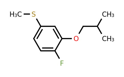 1379331-69-7 | (4-Fluoro-3-isobutoxyphenyl)(methyl)sulfane