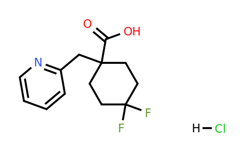 1380300-60-6 | 4,4-Difluoro-1-(pyridin-2-ylmethyl)cyclohexanecarboxylic acid hydrochloride