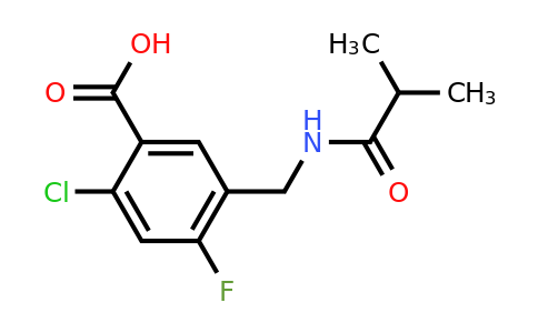 1381846-28-1 | 2-Chloro-4-fluoro-5-(isobutyramidomethyl)benzoic acid