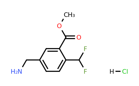 1381846-30-5 | Methyl 5-(aminomethyl)-2-(difluoromethyl)benzoate hydrochloride
