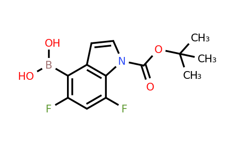 1381878-52-9 | (1-(tert-Butoxycarbonyl)-5,7-difluoro-1H-indol-4-yl)boronic acid