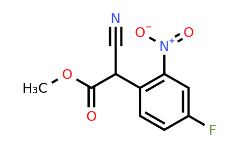 1381944-42-8 | Methyl 2-cyano-2-(4-fluoro-2-nitrophenyl)acetate