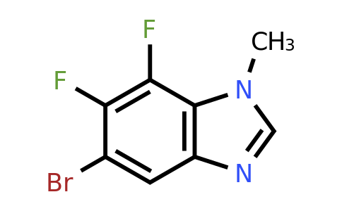 1381944-60-0 | 5-Bromo-6,7-difluoro-1-methyl-1,3-benzodiazole