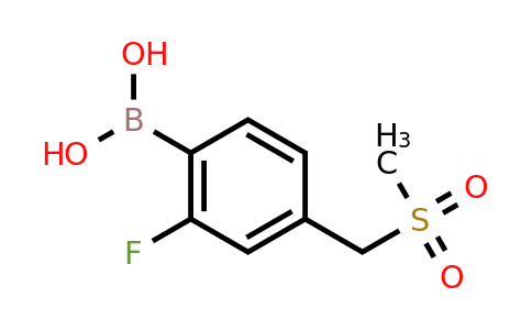 1382136-96-0 | (2-FLuoro-4-((methylsulfonyl)methyl)phenyl)boronic acid