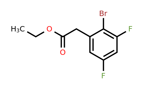 1383564-79-1 | Ethyl 2-bromo-3,5-difluorophenylacetate