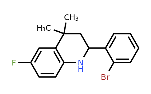 2-(2-Bromophenyl)-6-fluoro-4,4-dimethyl-1,2,3,4-tetrahydroquinoline