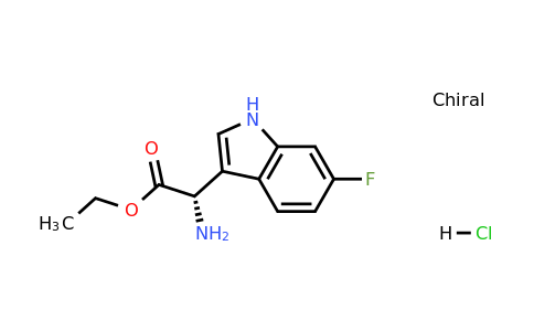 1384268-80-7 | (S)-Ethyl 2-amino-2-(6-fluoro-1H-indol-3-yl)acetate hydrochloride