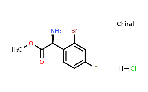 1391408-13-1 | Methyl (S)-2-amino-2-(2-bromo-4-fluorophenyl)acetate hcl