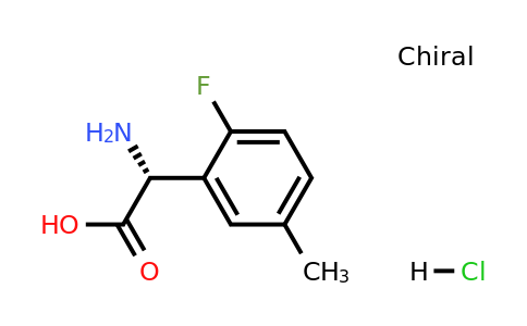1391431-04-1 | (R)-2-Amino-2-(2-fluoro-5-methylphenyl)acetic acid hydrochloride