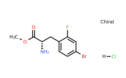 1391466-31-1 | (S)-Methyl 2-amino-3-(4-bromo-2-fluorophenyl)propanoate hydrochloride