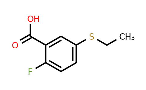 1392210-08-0 | 5-(Ethylthio)-2-fluorobenzoic acid