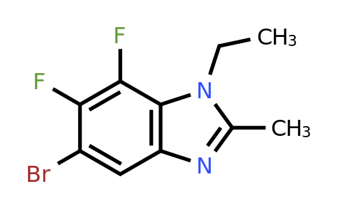 1393442-19-7 | 5-Bromo-1-ethyl-6,7-difluoro-2-methyl-1,3-benzodiazole