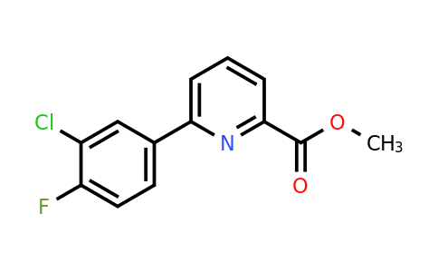 1393442-53-9 | Methyl 6-(3-chloro-4-fluorophenyl)pyridine-2-carboxylate