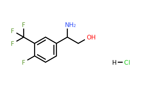 1394820-12-2 | 2-Amino-2-(4-fluoro-3-(trifluoromethyl)phenyl)ethanol hydrochloride