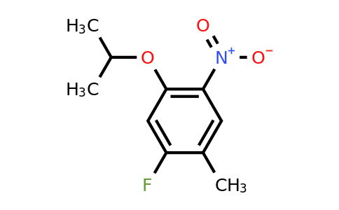 1394957-34-6 | 1-Fluoro-2-methyl-4-nitro-5-(propan-2-yloxy)benzene