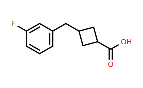 1399654-17-1 | 3-(3-Fluorobenzyl)cyclobutanecarboxylic acid