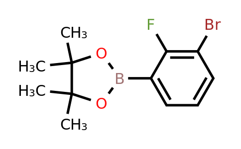 1400220-51-0 | 2-(3-Bromo-2-fluorophenyl)-4,4,5,5-tetramethyl-1,3,2-dioxaborolane