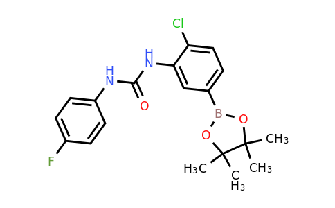 1400225-67-3 | 1-(2-Chloro-5-(4,4,5,5-tetramethyl-1,3,2-dioxaborolan-2-yl)phenyl)-3-(4-fluorophenyl)urea