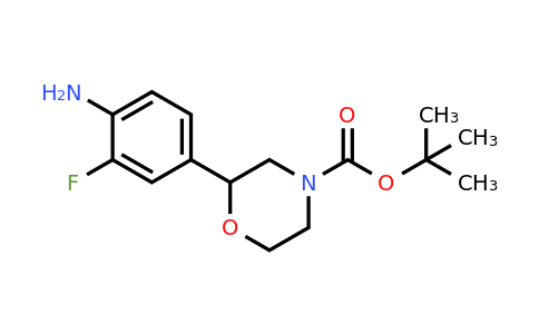 1400997-40-1 | tert-Butyl 2-(4-amino-3-fluorophenyl)morpholine-4-carboxylate