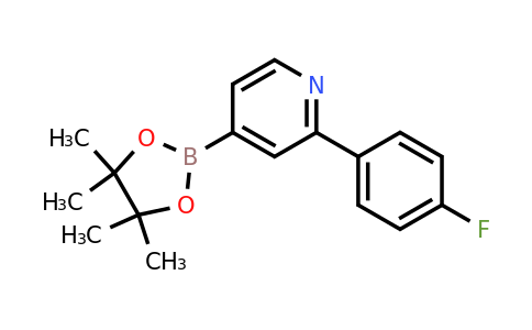 1402172-82-0 | 2-(4-Fluorophenyl)-4-(4,4,5,5-tetramethyl-1,3,2-dioxaborolan-2-yl)pyridine