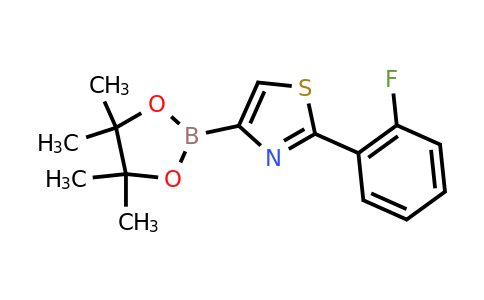 1402174-42-8 | 2-(2-Fluorophenyl)thiazole-4-boronic acid pinacol ester