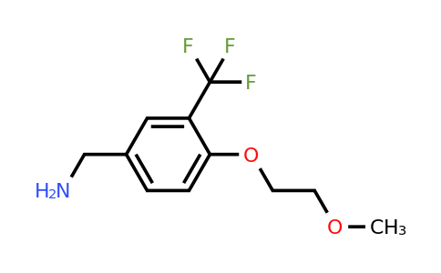 1402232-55-6 | (4-(2-Methoxyethoxy)-3-(trifluoromethyl)phenyl)methanamine