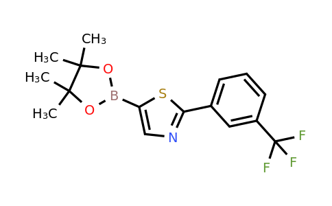 1402237-80-2 | 5-(4,4,5,5-Tetramethyl-1,3,2-dioxaborolan-2-yl)-2-(3-(trifluoromethyl)phenyl)thiazole