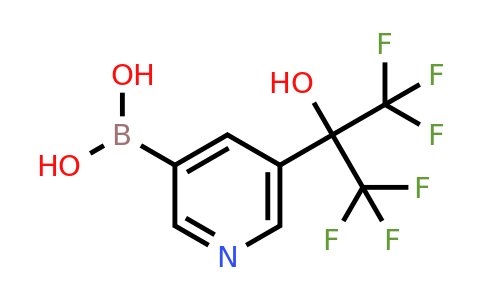 1404367-28-7 | (5-(1,1,1,3,3,3-Hexafluoro-2-hydroxypropan-2-yl)pyridin-3-yl)boronic acid