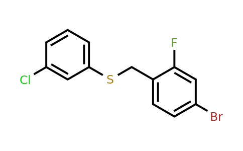 1405940-53-5 | (4-Bromo-2-fluorobenzyl)(3-chlorophenyl)sulfane