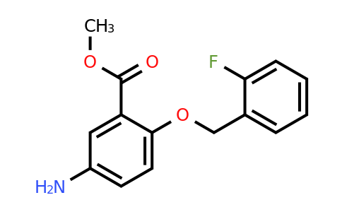 1406643-43-3 | Methyl 5-amino-2-((2-fluorobenzyl)oxy)benzoate