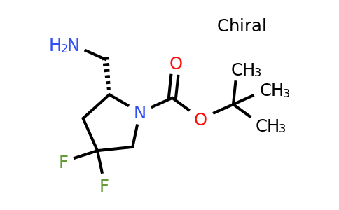1407991-24-5 | tert-Butyl (2R)-2-(aminomethyl)-4,4-difluoro-pyrrolidine-1-carboxylate