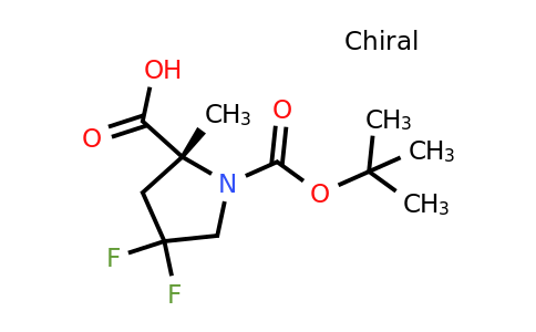 1408002-85-6 | (R)-1-(tert-Butoxycarbonyl)-4,4-difluoro-2-methylpyrrolidine-2-carboxylic acid