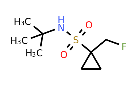 1409950-11-3 | N-(tert-Butyl)-1-(fluoromethyl)cyclopropane-1-sulfonamide