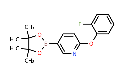 1415825-02-3 | 2-(2-Fluorophenoxy)-5-(4,4,5,5-tetramethyl-1,3,2-dioxaborolan-2-yl)pyridine
