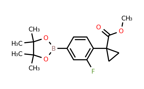 1415960-52-9 | Methyl 1-(2-fluoro-4-(4,4,5,5-tetramethyl-1,3,2-dioxaborolan-2-yl)phenyl)cyclopropane-1-carboxylate