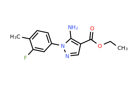 Ethyl 5-amino-1-(3-fluoro-4-methylphenyl)-1H-pyrazole-4-carboxylate